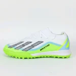 Zapatilla de fútbol blanco verde neón