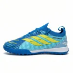 Zapatilla de fútbol azul amarillo