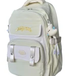 Mochila Verde Pastel Impermeable Porta Laptop con Accesorio