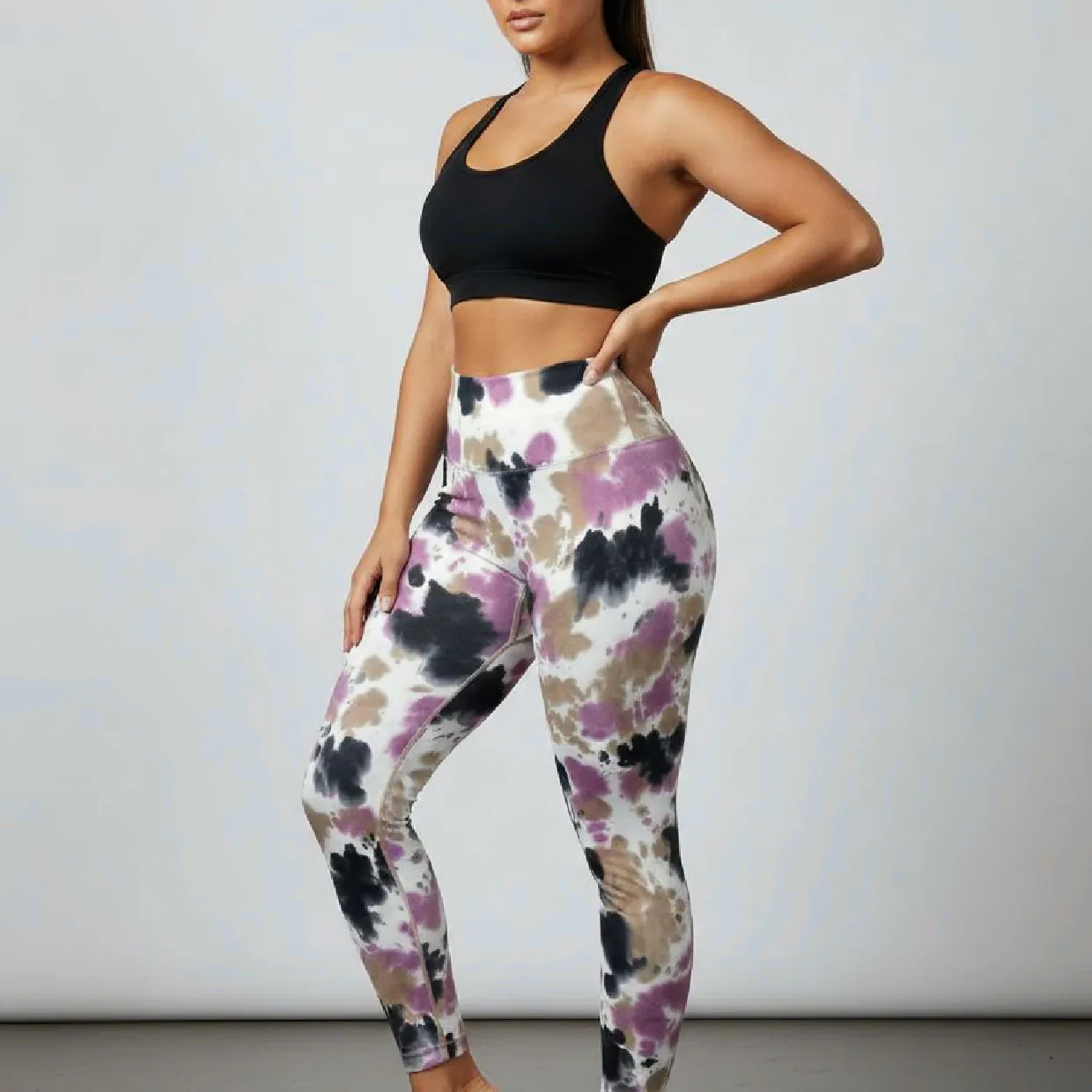 ROPA_DEPORTIVA_Page52_Image1.webp Leggins Deportivos Rose HB-8013 Tie Dye Beige - Imagen 1