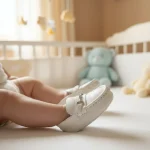 Zapatilla de bebé primeros pasos blanco de hebilla - Modelo 012