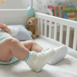 Zapatilla de bebé primeros pasos blanco de amarre - Modelo 025