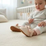 Zapatilla de bebé primeros pasos rosado de velcro - Modelo 031