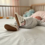 Zapatilla de bebé primeros pasos casual blanco con detalles suaves - Modelo 004