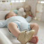 Zapatilla de bebé primeros pasos beige clásico - Modelo 005