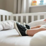 Zapatilla de bebé primeros pasos negro con correas - Modelo 006